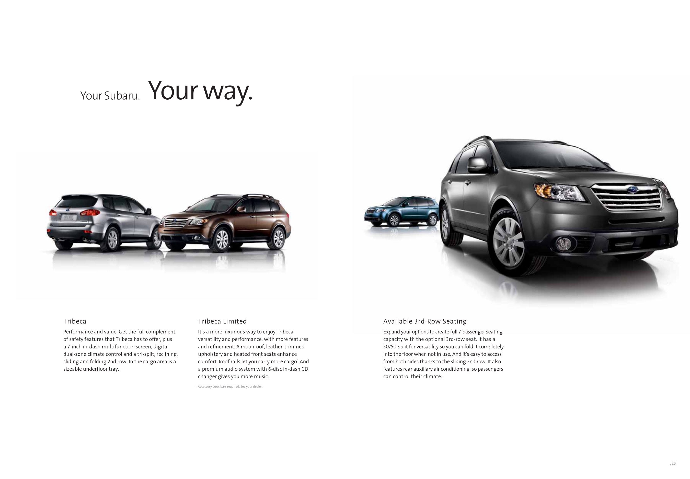 2009 Subaru Tribeca Brochure Page 7